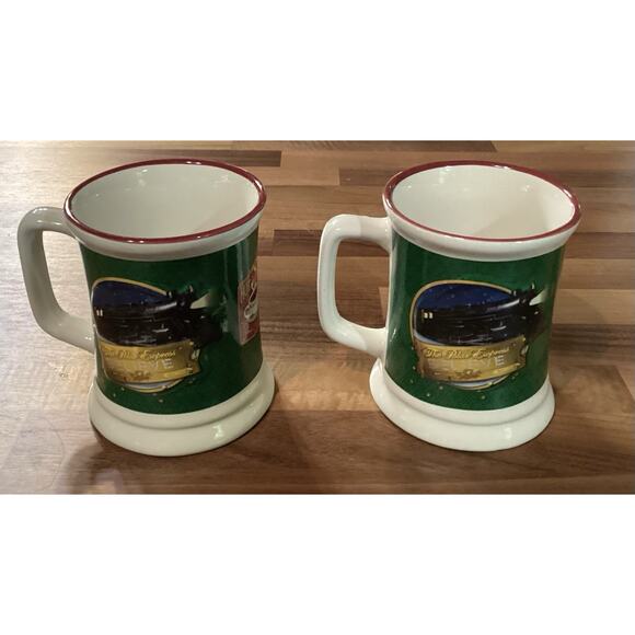 Set Of 2 The Polar Express Train “Believe” Coffee Cup Mugs Christmas 3D - Picture 7 of 10